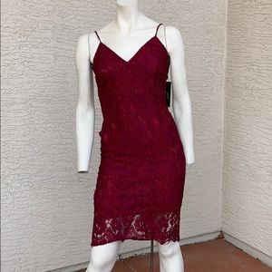 Lulus Lace Overlay Dress